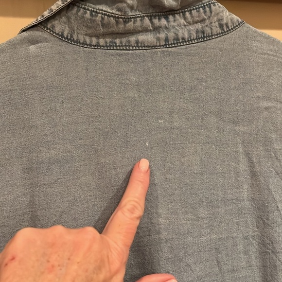 Washed out color denim mini or tunic size XL - Picture 11 of 12